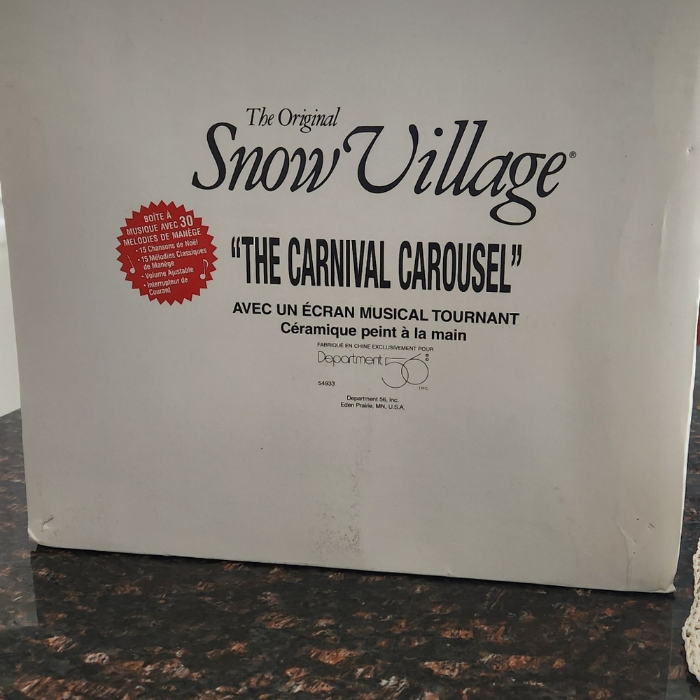 SOLD Dept. 56 VCarnival Carousel